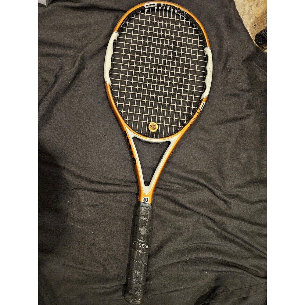 Wilson Ncode Tour Two Midplus 95 Sq In raquet grip size 4 3/8 Needs New Grip